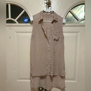 Poetry Tan Sleeveless Top